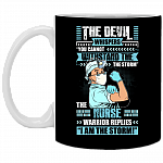 The Male Nurse Warrior Replies I'm The Storm Ceramic Coffee Mug - Water Bottle - Color Changing Mug