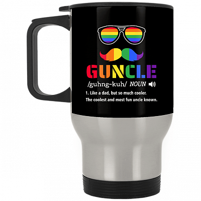 14 oz. Silver Travel Mug