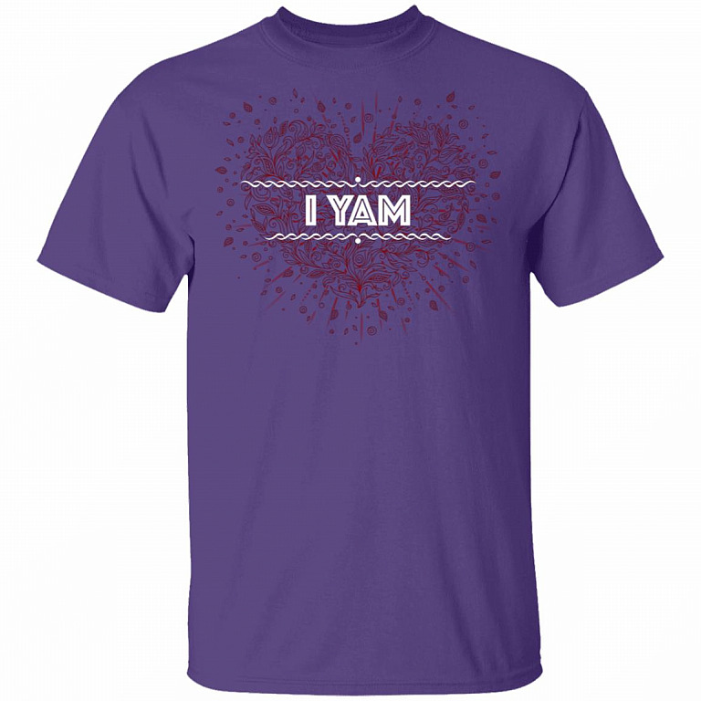 I Yam Couples - She's My Sweet Potato T-Shirt - Love You Forever Tee, Purple, Unisex T-Shirt