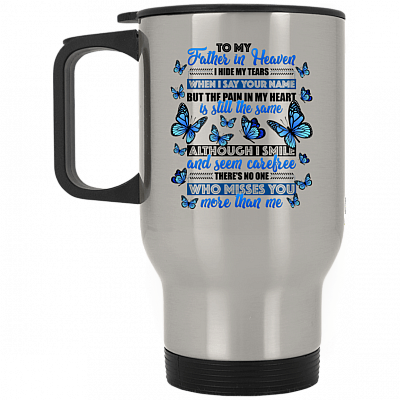 14 oz. Silver Travel Mug
