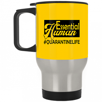 14 oz. Silver Travel Mug
