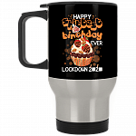 Birthday Lockdown Mug, Black, 14 oz. Silver Travel Mug