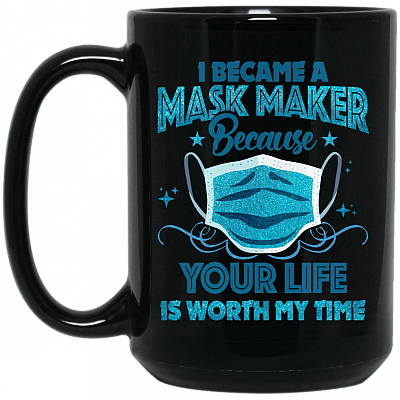 15 oz. Black Mug