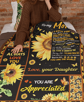 Alternative view of To My Mom I Love You For All The Times You Picked Me Up Fleece Blanket - Premium Sherpa Blanket