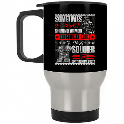 14 oz. Silver Travel Mug