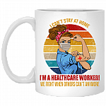 Stay Home Healthcare Ceramic Coffee Mug - Water Bottle - Color Changing Mug