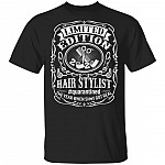 Limited Edition 2020 Hair Stylist Quarantined The Year When Shit Got Real T-Shirt - Funny Hair Stylist Gifts