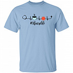 Nurse Life Heart Beat Coffee 2020 Quarantined T-shirt