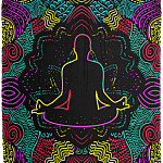 Namaste Fleece Blanket - Premium Sherpa Blanket - Woven Blanket - Yoga Blanket