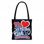 My Heart Is On That Rink - All Over Print Tote Bag - Shoulder Bag