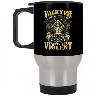 14 oz. Silver Travel Mug