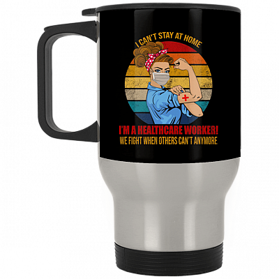 14 oz. Silver Travel Mug