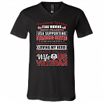 Freedom Loving - Flag Waving- Jesus Praising T-Shirt - V Neck