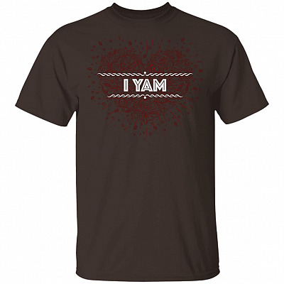 I Yam Couples - She's My Sweet Potato T-Shirt - Love You Forever Tee, Dark Chocolate, Unisex T-Shirt