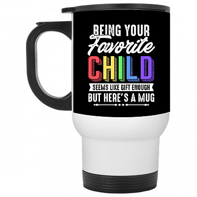 14 oz. White Travel Mug