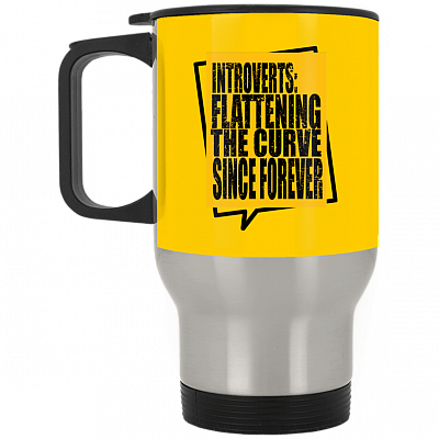 14 oz. Silver Travel Mug