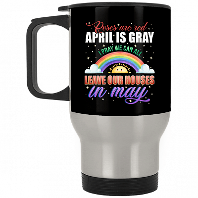 14 oz. Silver Travel Mug
