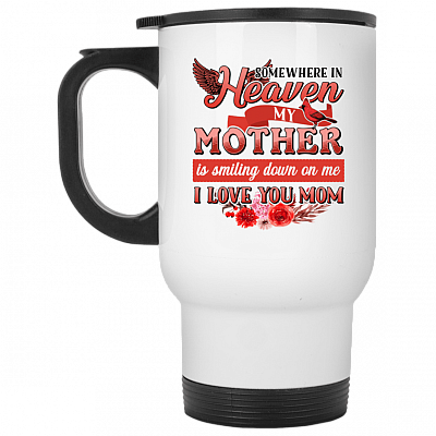 14 oz. White Travel Mug