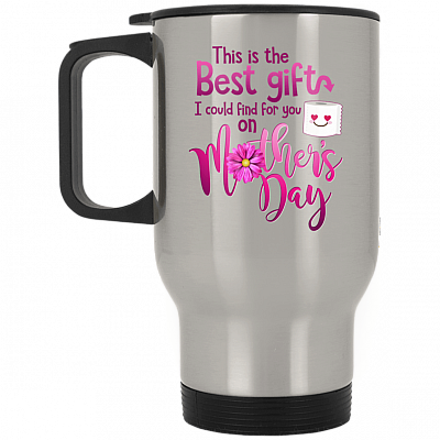 14 oz. Silver Travel Mug