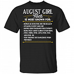 August Girl Facts Is Most Known For Human Lie Detector And The Realest T-Shirt - August Birthday Gifts