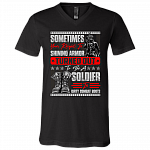 Sometimes Your Knight in Shining Armor Turned Out to Be a Soldier in Dirty Combat Boots T-Shirt - V Neck