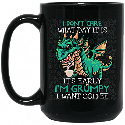 15 oz. Black Mug