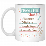 Planner Girl Checklist Ceramic Coffee Mug - Beer Stein - Water Bottle - Color Changing Mug