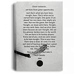 You Were Born To Be Hockey Player Framed Canvas Prints -  Unframed Poster -  Home Decor Wall Art