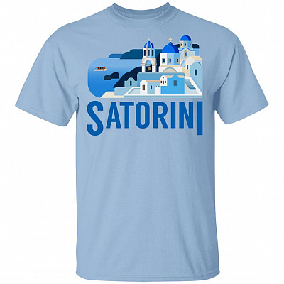 Santorini T-Shirt - Amazingly Beautiful Greek Island Aegean Sea Travel Greece Shirt
