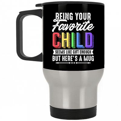 14 oz. Silver Travel Mug