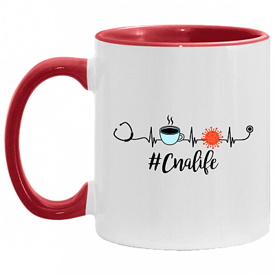 CNA Life Heart Beat Coffee 2020 Quarantined Accent Mug