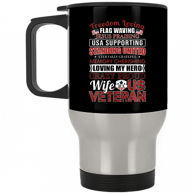 14 oz. Silver Travel Mug
