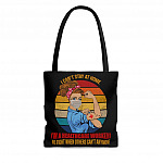 Stay Home Healthcare All Over Print Tote Bag - Shoulder Bag - Reusable Grocery Shopping Bag