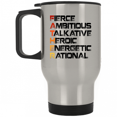 14 oz. Silver Travel Mug
