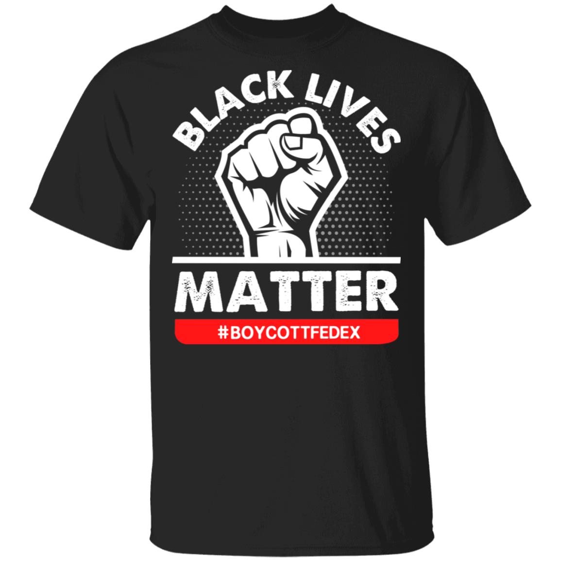 Black Lives Matter Boycott Delivery Service T-Shirt - Anti Racism Shirt, Black, Unisex T-Shirt