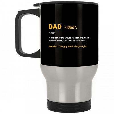 14 oz. Silver Travel Mug