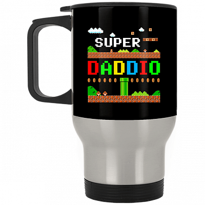 14 oz. Silver Travel Mug