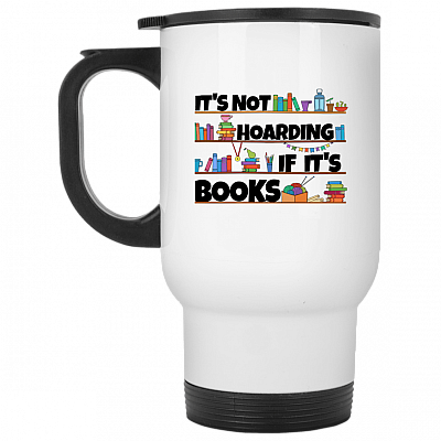 14 oz. White Travel Mug
