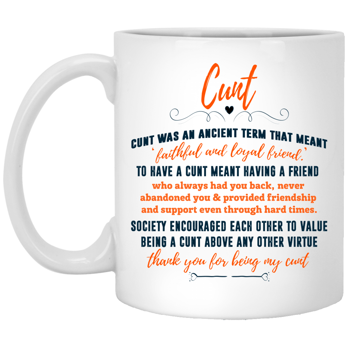 Thank For Being My Cunt Ceramic Coffee Mug - Water Bottle - Color Changing Mug, White, 11 oz. White Mug Thank For Being My Cunt Ceramic Coffee Mug - Water Bottle - Color Changing Mug, White, 11 oz. White Mug