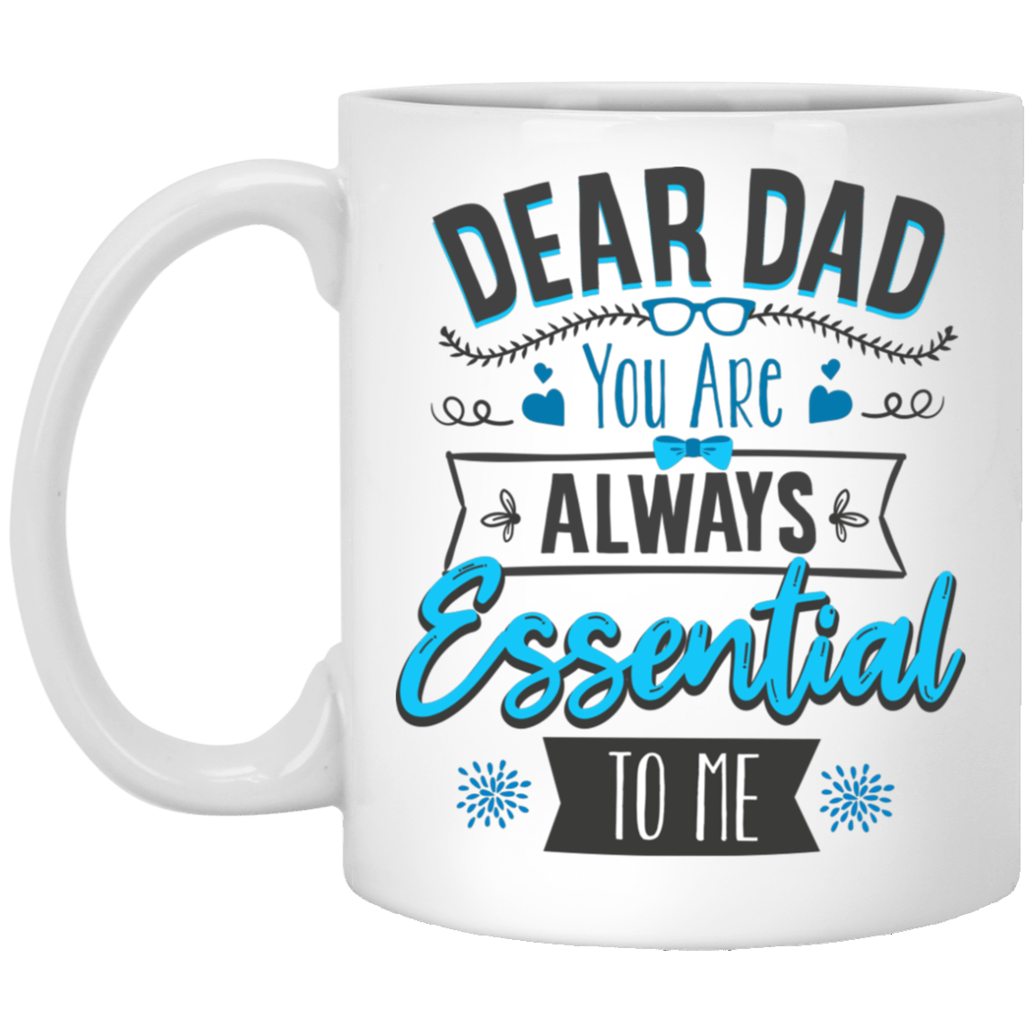 Dad Always Remember I Was Your Fastest Swimmer Champion Ceramic Coffee Mug - Beer Stein - Water Bottle, White, 11 oz. White Mug Dad Always Remember I Was Your Fastest Swimmer Champion Ceramic Coffee Mug - Beer Stein - Water Bottle, White, 11 oz. White Mug