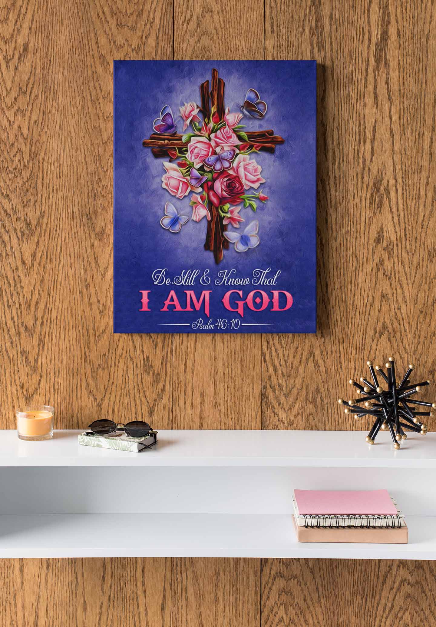 8VT. I Am God canvas mockup