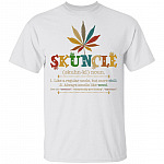 Skuncle Definition Like A Regular Uncle But More Chill - Smells Like Weed Vintage T-Shirt, White, Unisex T-Shirt