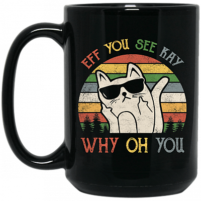 15 oz. Black Mug