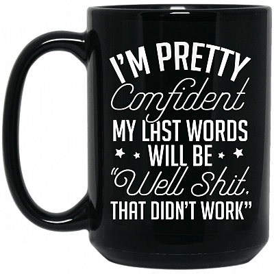 15 oz. Black Mug