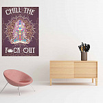 8VT. Chill The Fuck Yoga canvas mockup