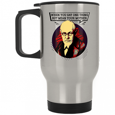 14 oz. Silver Travel Mug