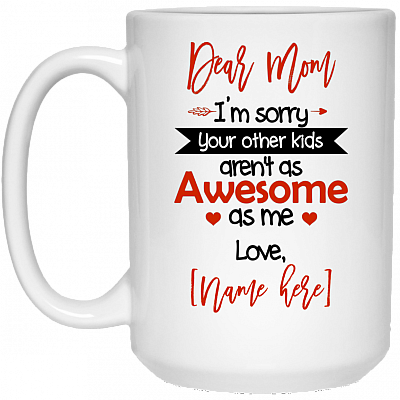 15 oz. White Mug