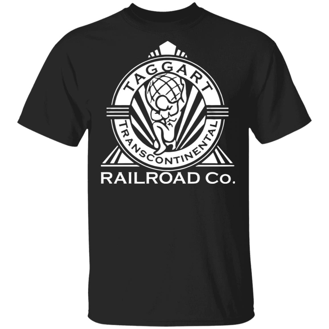Taggart Transcontinental Railroad Co T-Shirt, Black, Unisex T-Shirt