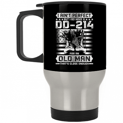 14 oz. Silver Travel Mug