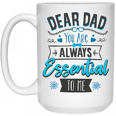 15 oz. White Mug